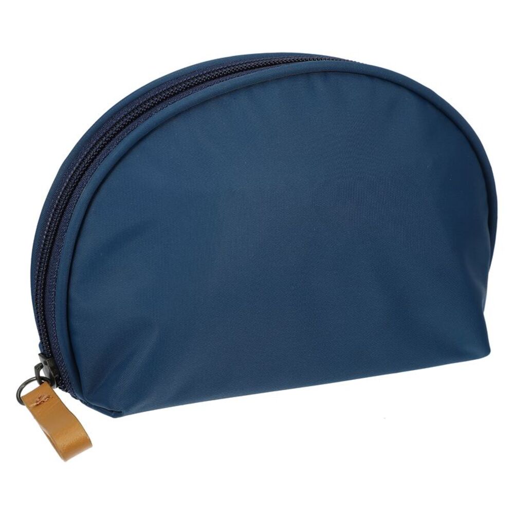 Half Moon Travel Handy Cosmetic Beauty Organizer Bag Navy Blue